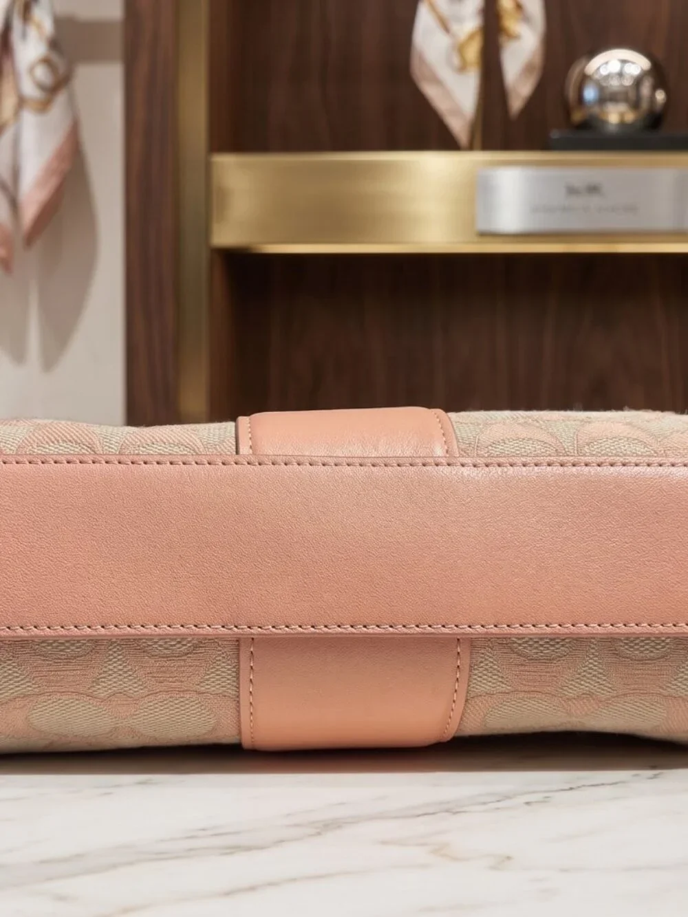 COACH Nolita Barrel Bag In Signature Jacquard Faded Blush
